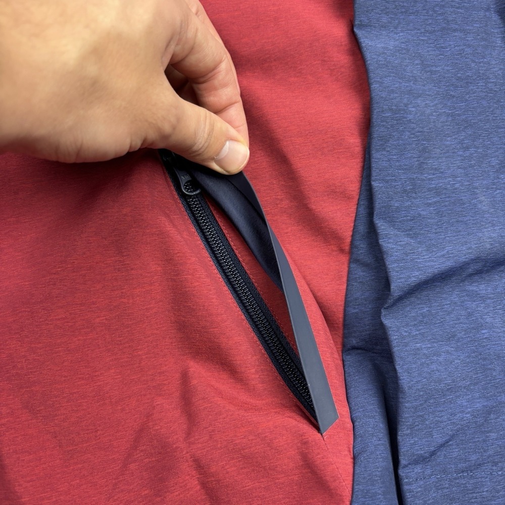 Nike Tech Windrunner Jacket Men's Medium Blue Red Nylon Shell Hooded Full Zip - Picture 5 of 11